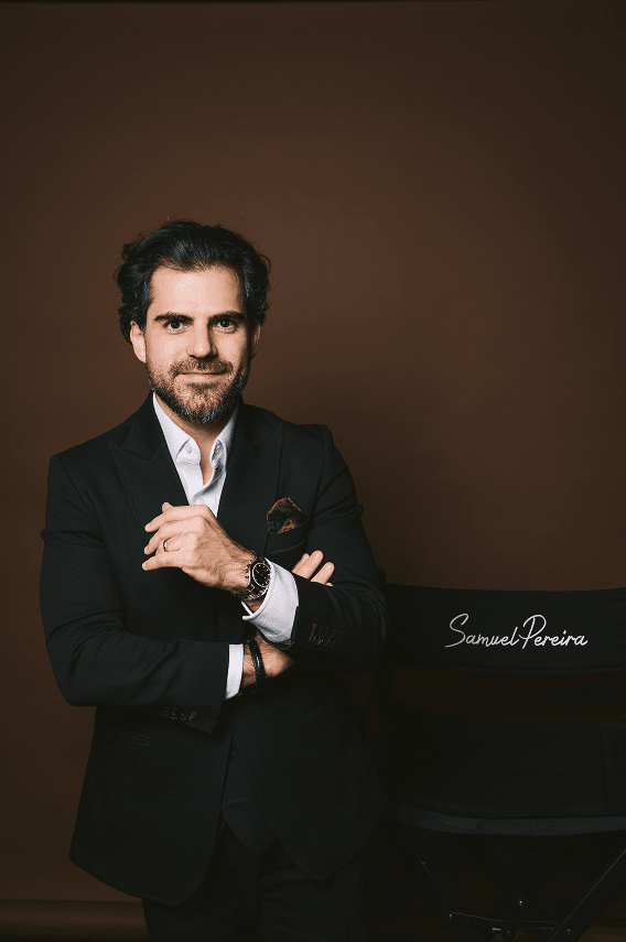 Samuel Pereira no escritório da SDA Holding em Alphaville São Paulo